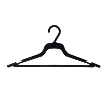 Плечики-вешалка для одежды пластм. р-р 48  д/легкой од. Черный ПЛ ЛЧ (Екатеринбург) *1/100