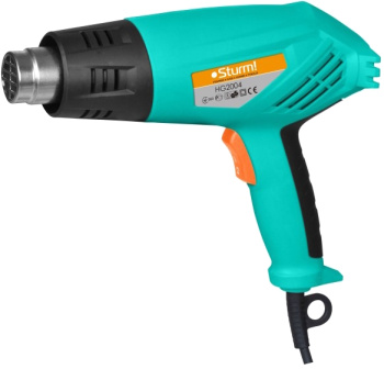 Фен строительный 2000Вт 350-550°С 250-550 л/мин 4 насадки HG2004 STURM *1/6