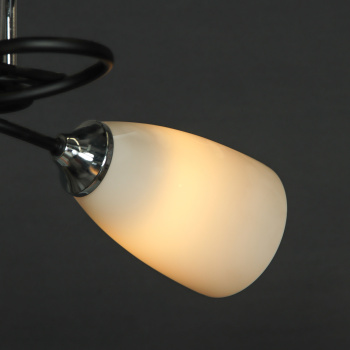 Люстра N1684/2 BK+ CH Е27 2*40Вт (h=240; d=600) S=8м2 VERNER LIGHTING *1