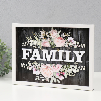 Ключница открытая "Family" 5 крючков, 23х32 см 9749153