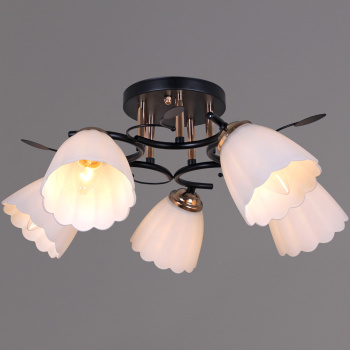 Люстра 10134-0.3-05 BK+FG Е27 40Вт S=30м2  *1