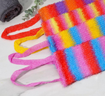 Мочалка "Радуга", 12×45 см, цвет микс 1847141 *1/30