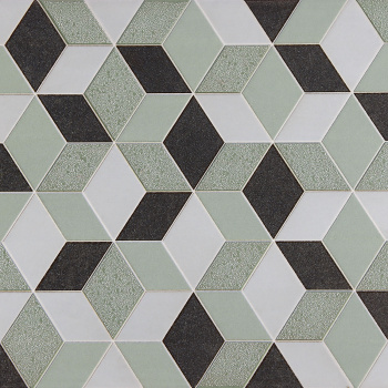 Плитка декоративная Шахтинская плитка Веста 02, 250х400х7 мм, зеленый