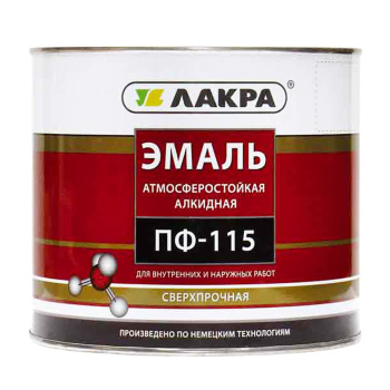 Эмаль ПФ-115 белая 20 кг Лакра *1/33