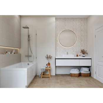 Керамогранит 1.6 м² Шахтинская плитка Муза, 400x400x8 мм, бежевый