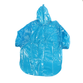 Дождевик Детский пэ Прочный толщ.60мкм, с капюш.,чголову (В.Пышма)