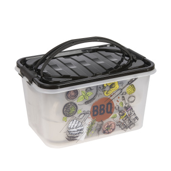 Набор посуды пластм. в контейнере 35предм./6перс. "Гурман" М3059 (ЗПИ "Альтернатива") *1/5