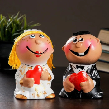 Копилка "Ксюша и Андрей свадьба" 19х8х116см 2шт 772109