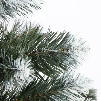 Елка искусственная Елки от Мишки «Белоснежная королева» Эконом, 120 см, ПВХ, зеленый с инеем