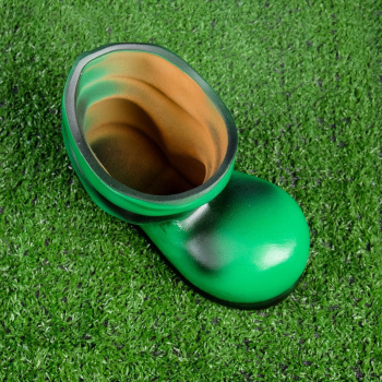 Фигурное кашпо "Сапожок" зеленый (13х20см)   1668272