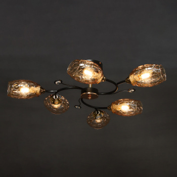 Люстра 01364-0.3-06 BK+FGD Е14 S=36м2  *1