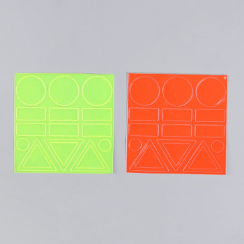 Светоотражающая наклейка ассорти 10*10см  МИКС АУ 1847934