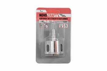 Коронка по стеклу/керамика 48мм алмазная (KAC048056301) Novocraft *1/20