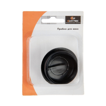 Пробка резиновая "Симтек", для ванны, в блистере, черная 7028754