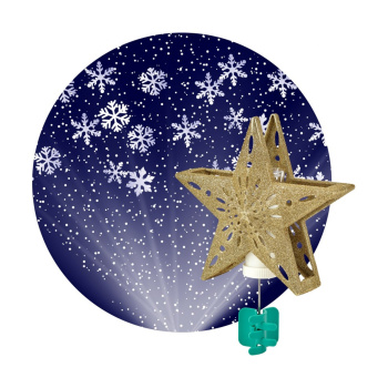 Световой прибор Елочная верхушка-проектор Звезда 3*АА ENIOP-07 ЭРА Б0047978  *16