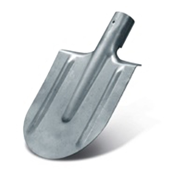 Лопата штыковая стальная 165*265, малая, с закруг. краем, оцинкованная (Лысьва) *1/50