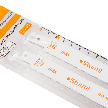 Полотно д/сабельной пилы МЕТАЛЛ 2шт 150/1,0мм тонк.лист/труб/проф. арт.9019-03-S922AF STURM *1/200