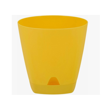 Кашпо пластм. "Amsterdam" 1,35л d верха 140мм h130мм прикор.полив Спелая груша ING6199СГ *1/10