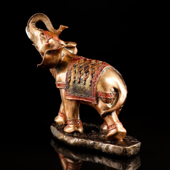 Сувенир "Слон шагающий" большой, золото   4677308