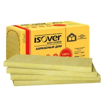 Утеплитель ISOVER Каркасный дом, 100 мм, 4 плиты, 2.4 м²