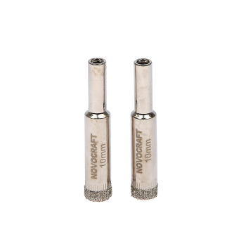 Коронка по стеклу/керамика 10мм алмазная (2шт) (KAC010052302) Novocraft *1