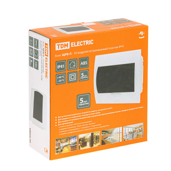 Бокс ЩРВ-П-10 С/П 10мод. (пластик ) рейка DIN IP40 TDM SQ0902-0009 *1/20 Бокс ЩРВ-П-10 С/П 10мод. (пластик ) рейка DIN IP40 TDM SQ0902-0009 *1/20
