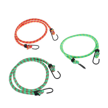 яяяНабор резинок TORSO 3 шт, 80 см, d 8 мм, металлические крючки 1827330