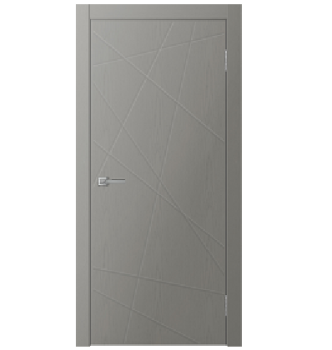 яяяДверь межкомнатная глухая ПВХ L5 Grey Soft серый 800 мм Двери ГУД *1