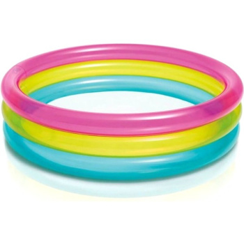 Бассейн надувной детский INTEX Rainbow, 86x86x25 см, 68 л Бассейн надувной детский INTEX Rainbow, 86x86x25 см, 68 л