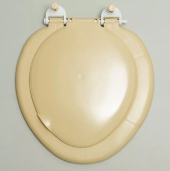 Сиденье для унитаза Росспласт, 44.5х38.5х3.5 см, бежевый Сиденье для унитаза Росспласт, 44.5х38.5х3.5 см, бежевый