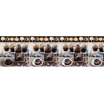 Панель АБС "Кофе Гляссе" (фартук) (3,0*0,6м) *1