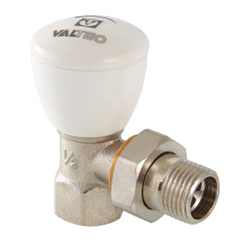 Клапан радиаторный регулирующий угловой 1/2"(Ø15) М/П VALTEC VT.007.N *1/10