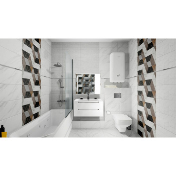 Плитка 60х25 см настенная 1.2 м² Gracia Ceramica Vinde, коричневый, геометрия, часть 1