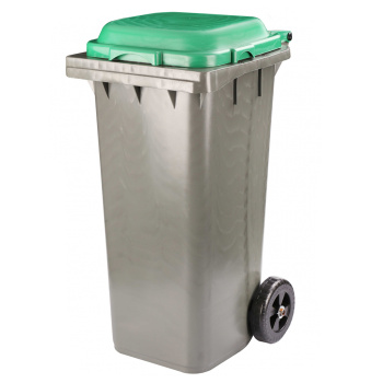 Контейнер д/мусора пластм. 120л 970х580х480мм на Колесах, откидн. Крышка Зеленая М4603 (Окт.) *1