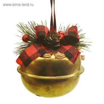 Набор для творчества - создай елочное украшение "Бубенчик с бантиком"   4304335