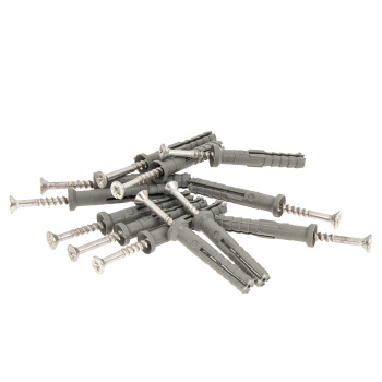 Дюбель с шурупом 6х40 мм BROZEX, оцинкованная сталь, 100 шт.