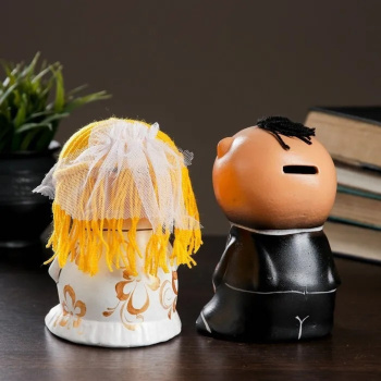 Копилка "Ксюша и Андрей свадьба" 19х8х116см 2шт 772109