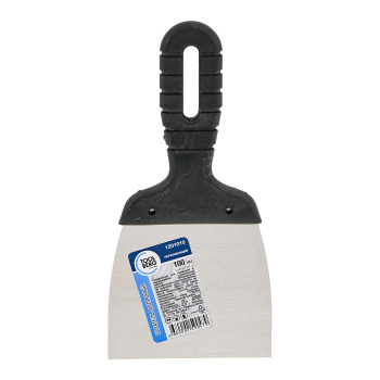 Шпатель нерж.сталь100мм пластм.ручка Toolberg (арт.1201010) *1/36