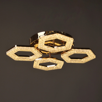 Светильник потолочный светодиодный YH1234/4 FGD 4*48W LED 3000-6500К (d-500; h-100) пульт VERNER LIGHTING *1