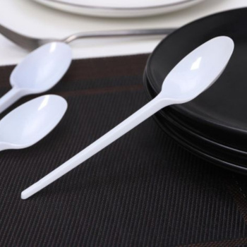 Ложка пластиковая 165мм, бел., ПС 12 шт 710057