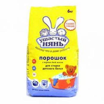 Стир.порошок УШАСТЫЙ НЯНЬ Детский 6,0кг (01015) Невск. косм.) *1/3