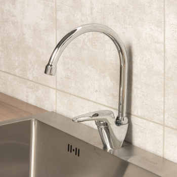 Смеситель для кухни GROSS AQUA Base 3205258С-В01 высокий излив, поворотный *1/10 Смеситель для кухни GROSS AQUA Base 3205258С-В01 высокий излив, поворотный *1/10