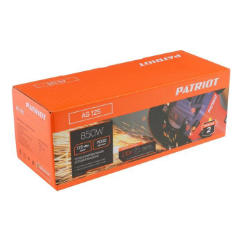 Шлифмашина угловая 125мм 850Вт 11000об/мин М14 AG125 PATRIOT *1