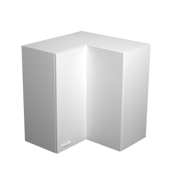 Шкаф навесной угловой 600х600 мм BROZEX-WOOD Liberty, с двумя дверцами, белый