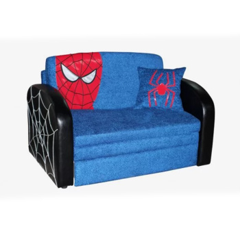 Диван детский "Человек-паук"(ткань черная/синяя/красная)*1