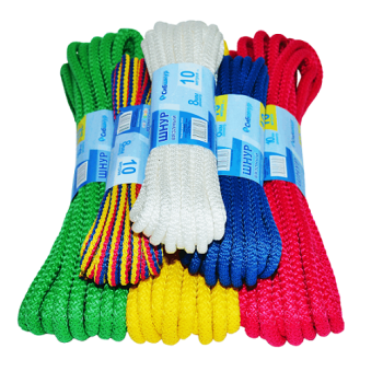 Шнур полипропиленовый d 2мм дл.20м Белый вязаный арт.30006 ("Сибшнур") *1/100