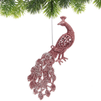 Подвеска "Сказочный павлин" 19*7 см, Янтарь