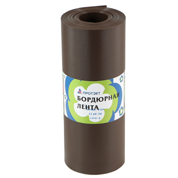 Бордюрная лента Садовая для грядок, клумб пласт. выс.30см дл.10м Коричн. БЛ-30/10 (Протэкт)*1
