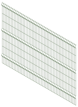 Панель заборная ПРЕГРАДА 3 V3 2700*1740 яч.55х235 3мм Zn+ПП RAL6005 (зеленый) *1 Панель заборная ПРЕГРАДА 3 V3 2700*1740 яч.55х235 3мм Zn+ПП RAL6005 (зеленый) *1