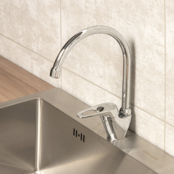 Смеситель для кухни GROSS AQUA Base 3205258С-В01 высокий излив, поворотный *1/10 Смеситель для кухни GROSS AQUA Base 3205258С-В01 высокий излив, поворотный *1/10